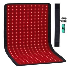 Red Light Therapy for Body, 264 LEDs Light Therapy Pad with Controller, 10Hz Pulse, 5-30 Min Timer