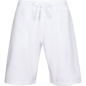 Fleece Sweat Shorts (Color: White, size: XL)
