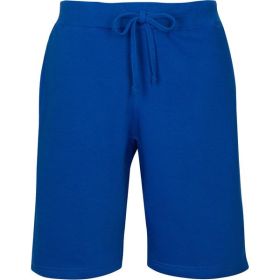 Fleece Sweat Shorts (Color: Royal-Blue, size: M)