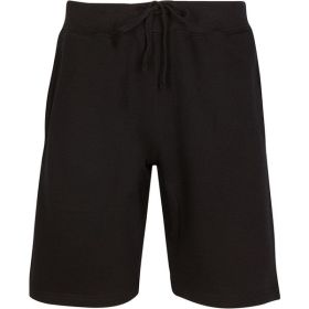 Fleece Sweat Shorts (Color: Black, size: M)