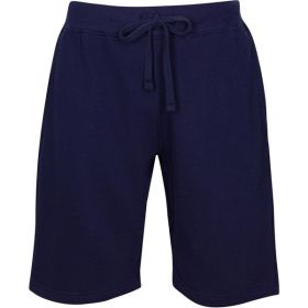 Fleece Sweat Shorts (Color: Navy, size: L)