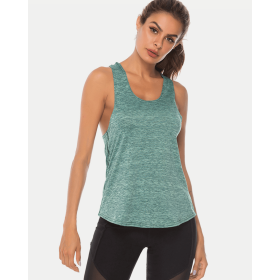 JupiterGear Scoop-Neck Long Tank Top (Color: Light Green, size: 3XL)