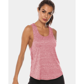 JupiterGear Scoop-Neck Long Tank Top (Color: Blush Pink, size: 2XL)