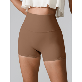 JupiterGear High-Waisted Shorts (Color: Chestnut, size: M)