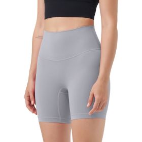 Women's High Waist Biker Shorts Tummy Control Pants Athletic Leggings Spandex Booty Shorts with 6.3In Inseam No Front Seam for Workout Yoga Runni (Color: 1PcGrey+1PcCoffee+1PcIvory, size: XL)