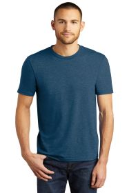 District Perfect Tri Tee DM130 (Color: Heathered Neptune Blue, size: 4XL)