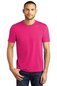 District Perfect Tri Tee DM130 (Color: Fuchsia Frost, size: S)