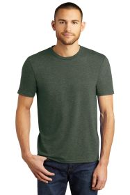 District Perfect Tri Tee DM130 (Color: Heathered Forest Green, size: L)
