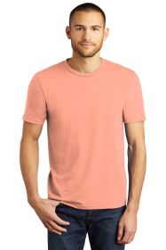 District Perfect Tri Tee DM130 (Color: Heathered Dusty Peach, size: 4XL)