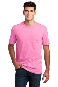 District Perfect Blend CVC Tee DM108 (Color: Awareness Pink Heather, size: XS)