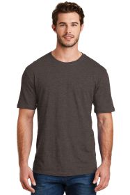 District Perfect Blend CVC Tee DM108 (Color: Heathered Brown, size: S)