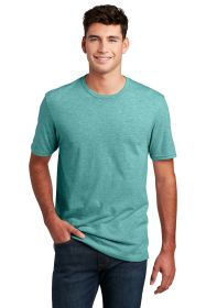 District Perfect Blend CVC Tee DM108 (Color: Heathered Eucalyptus Blue, size: 3XL)