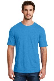 District Perfect Blend CVC Tee DM108 (Color: Heathered Bright Turquoise, size: S)
