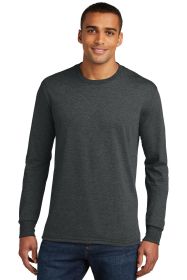 District Perfect Tri Long Sleeve Tee DM132 (Color: Black Frost, size: XL)