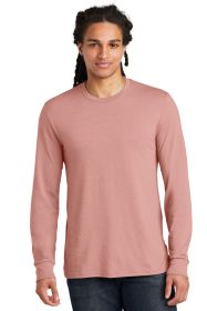 District Perfect Tri Long Sleeve Tee DM132 (Color: Blush Frost, size: XL)
