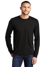District Perfect Tri Long Sleeve Tee DM132 (Color: Black, size: M)