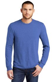 District Perfect Tri Long Sleeve Tee DM132 (Color: Royal Frost, size: XS)