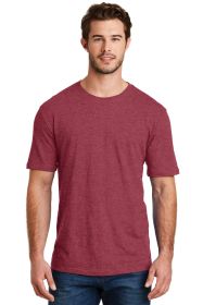 District Perfect Blend CVC Tee DM108 (Color: Heathered Red, size: S)
