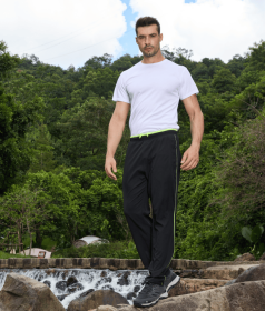 Men's Sweatpants, High-Performance Lightweight Long Pants with Zipper Pockets, Golf Athletic Pants (size: M)